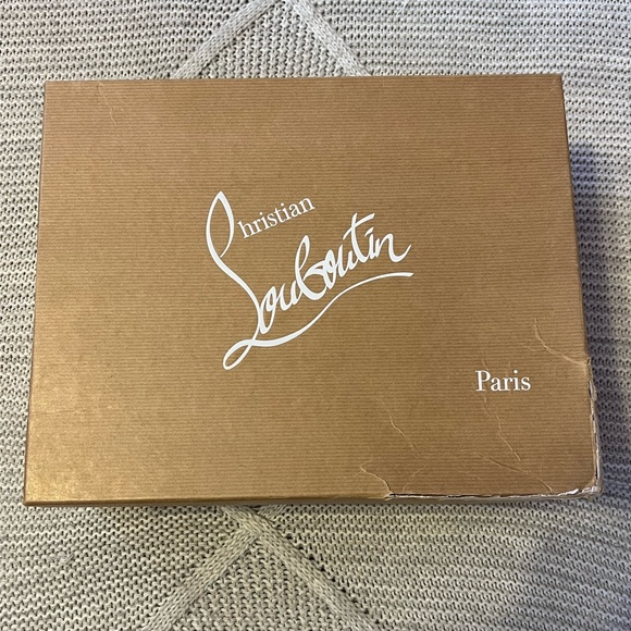 Christian Louboutin Black and Silver Spike Sock Sneaker - Picture 2 of 5